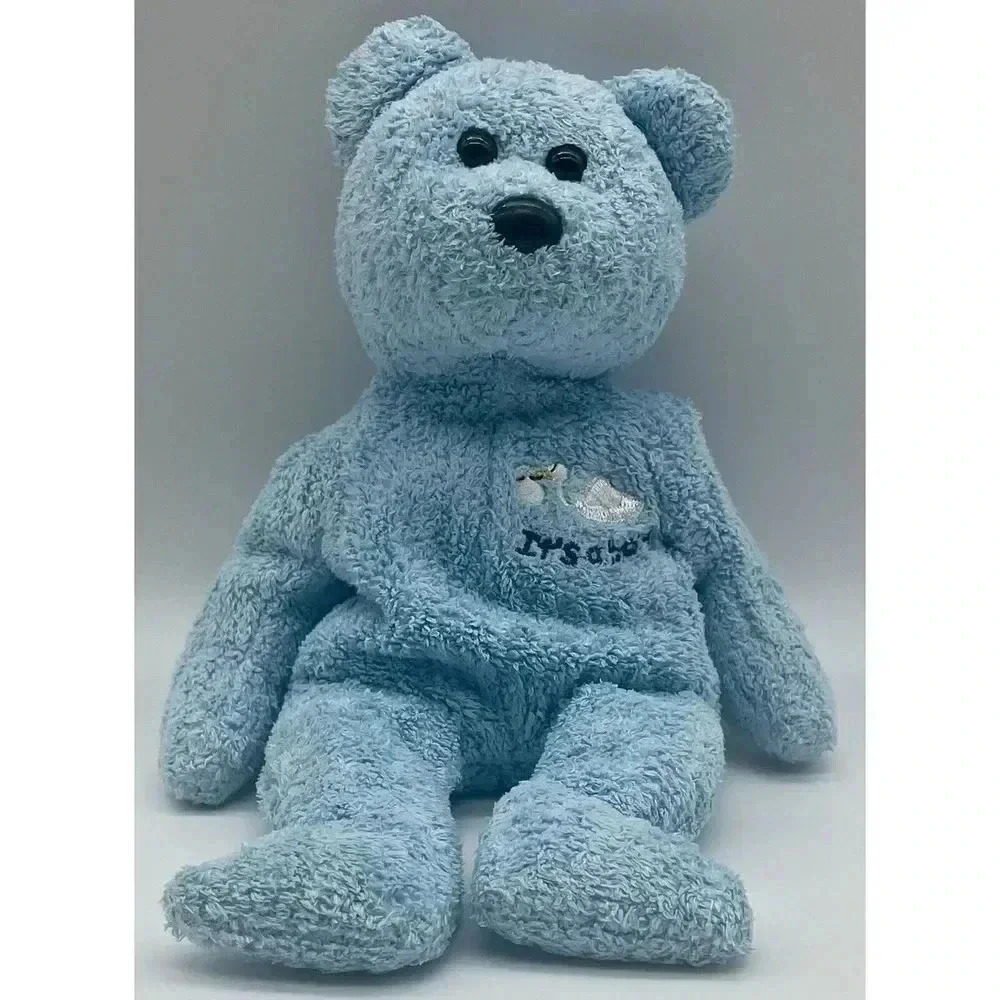 Ty Beanie Buddy "It's A Boy" Birth Announcement Gender Reveal 7” Vintage 2002